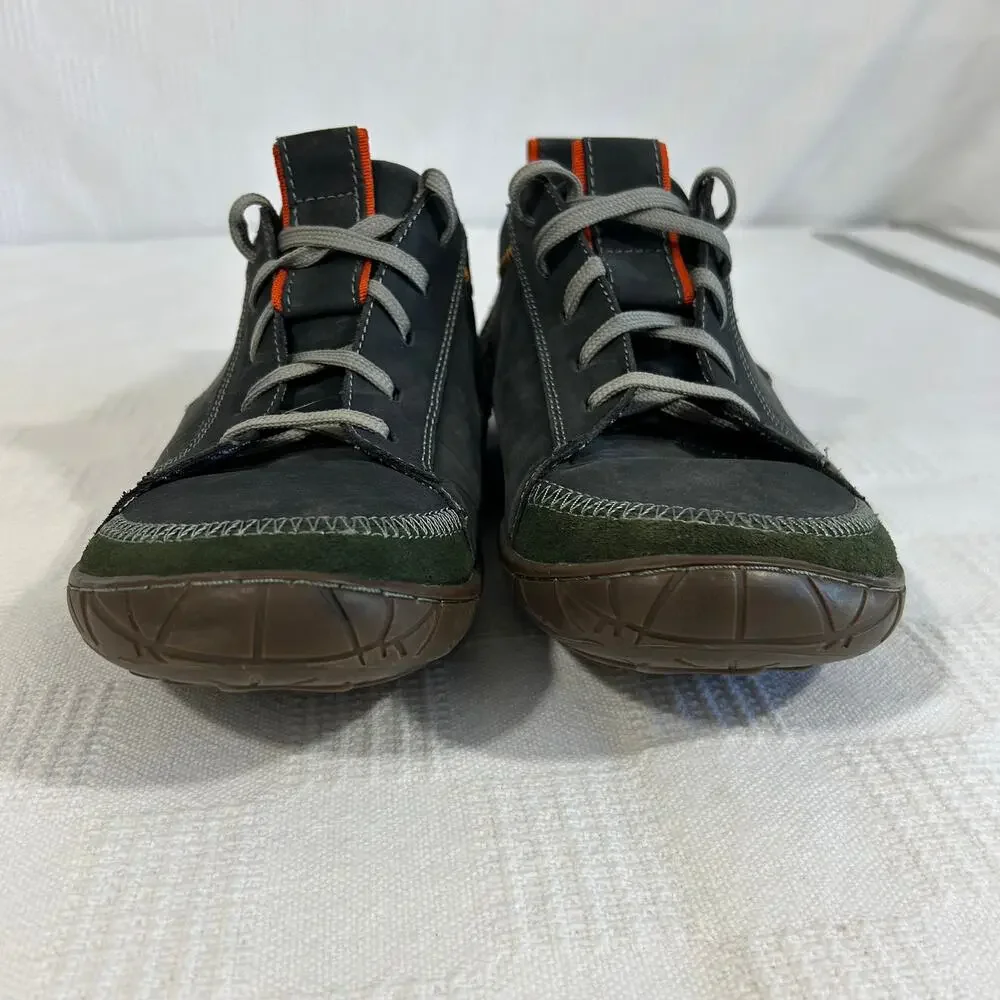 Muk Luks Mens 10 Cory Casual Shoes Green Orange Leather Upper